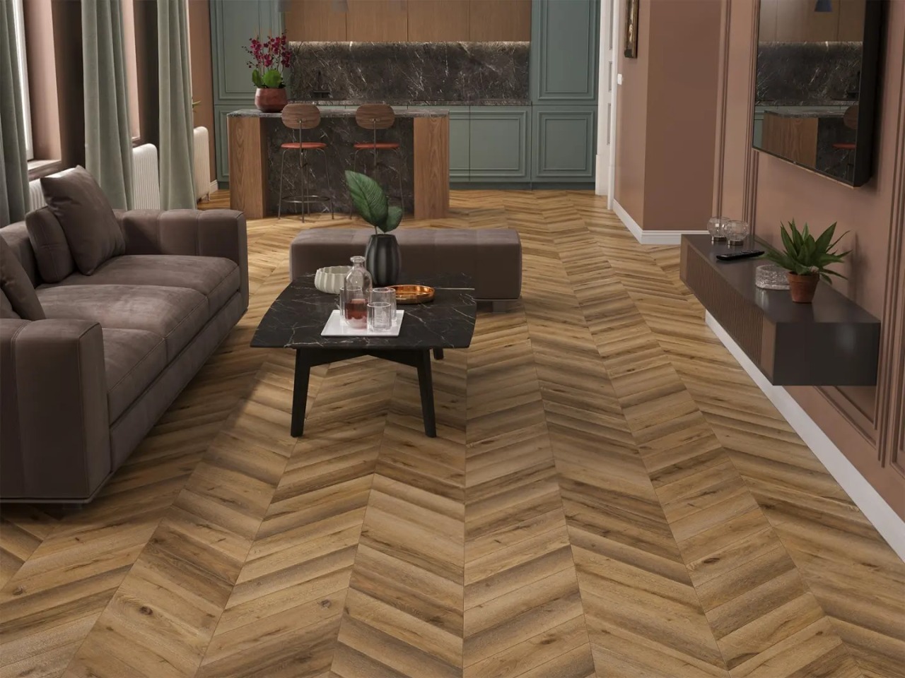 Ламинат Alpine Floor Chevron ART LF109-04 Дуб Килиманджаро